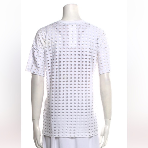 White Perforated T by Alexander Wang - Picture 3 of 3